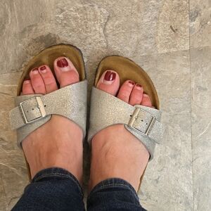 Birkenstock Silver Sandals
